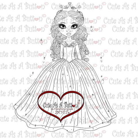 IMG00190 Princess Cinderella Digi Stamp