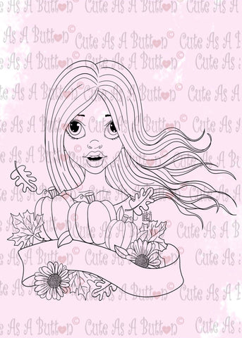 Cute As A Button Designs IMG00482 Harvest Wind Digital Digi Stamp