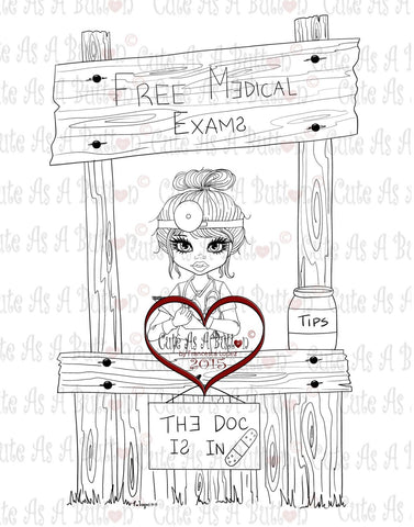 IMG00241 The Doc Is In - Female Digital Digi Stamp